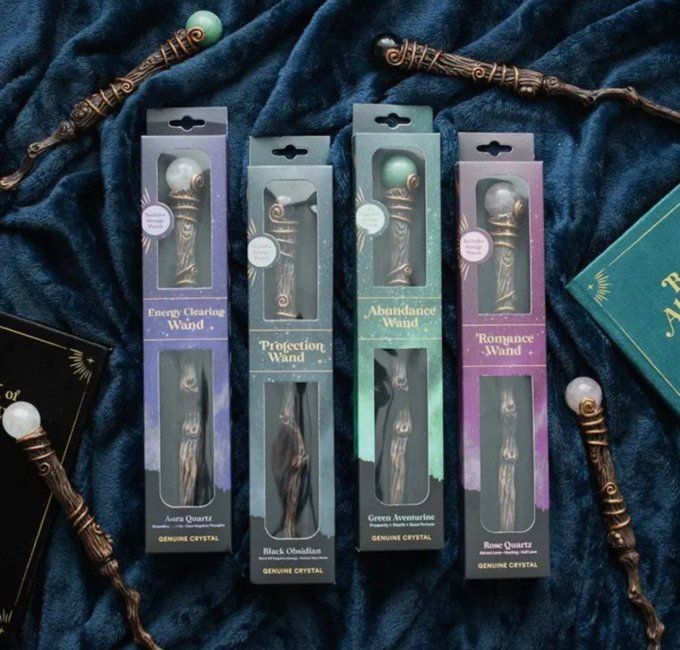 Baguette en cristal d'obsidienne noire de protection