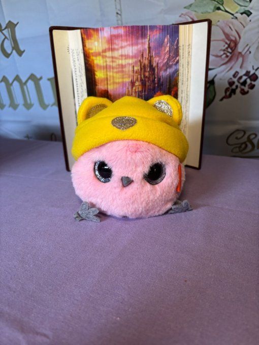 Whozie rose bonnet ourson jaune