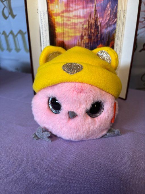 Whozie rose bonnet ourson jaune
