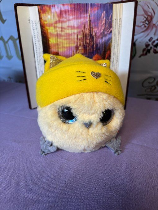 Whozie jaune et bonnet chat jaune