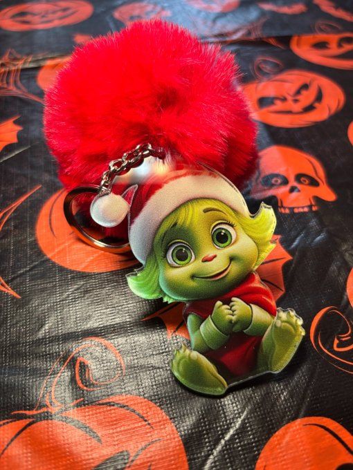 Porte clefs mini Grinch