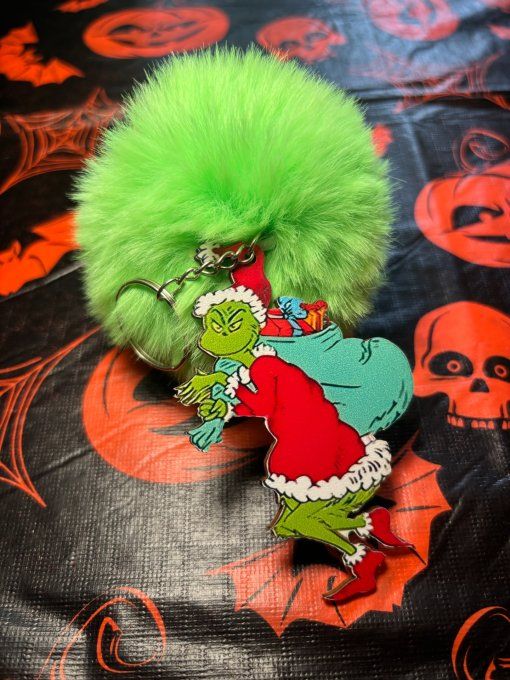 Porte clefs Grinch voleur de cadeaux