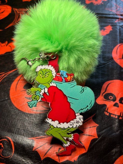 Porte clefs Grinch voleur de cadeaux