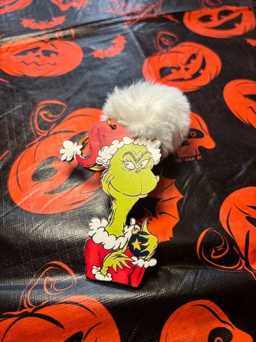 Porte clefs grinch noel
