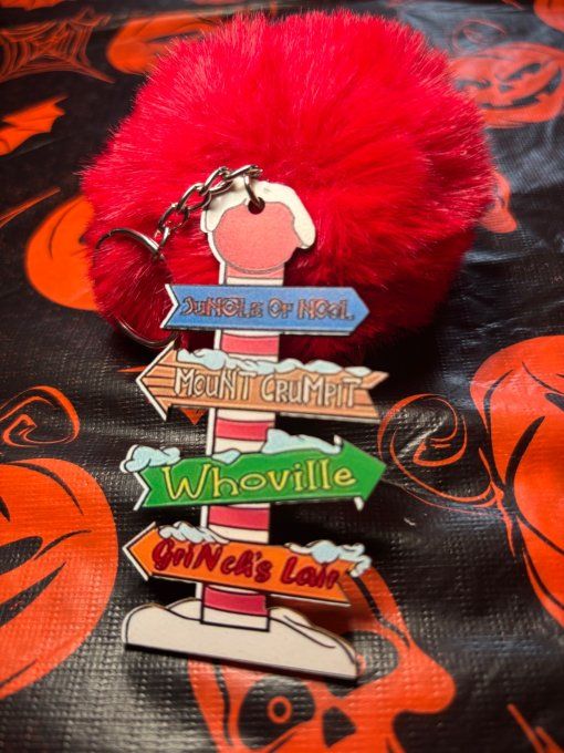 Porte clefs panneaux grinch