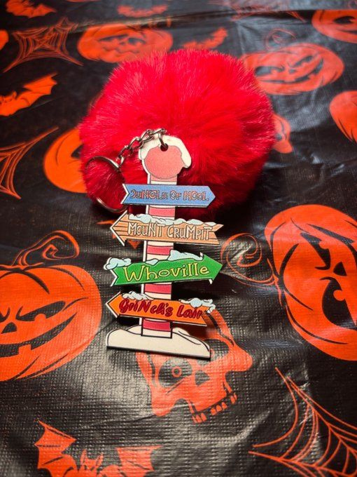 Porte clefs panneaux grinch