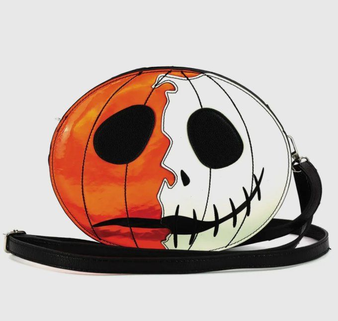 Sac à bandoulière duo face Jack-O-Lantern