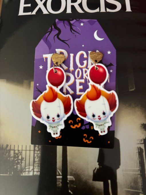 Boucles d'oreilles pennywise ballon