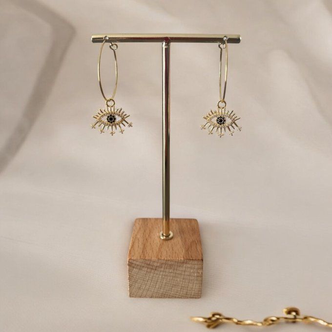 Boucles d’oreilles mauvais œil 