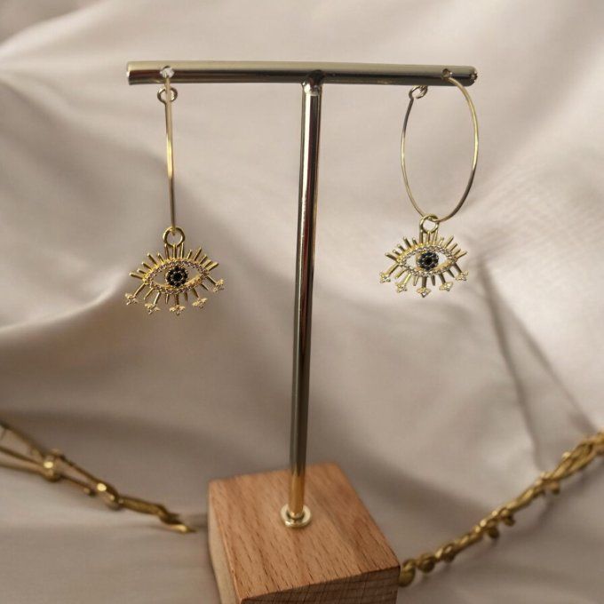 Boucles d’oreilles mauvais œil 
