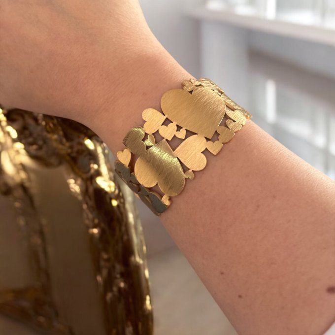 Bracelet jonc heart