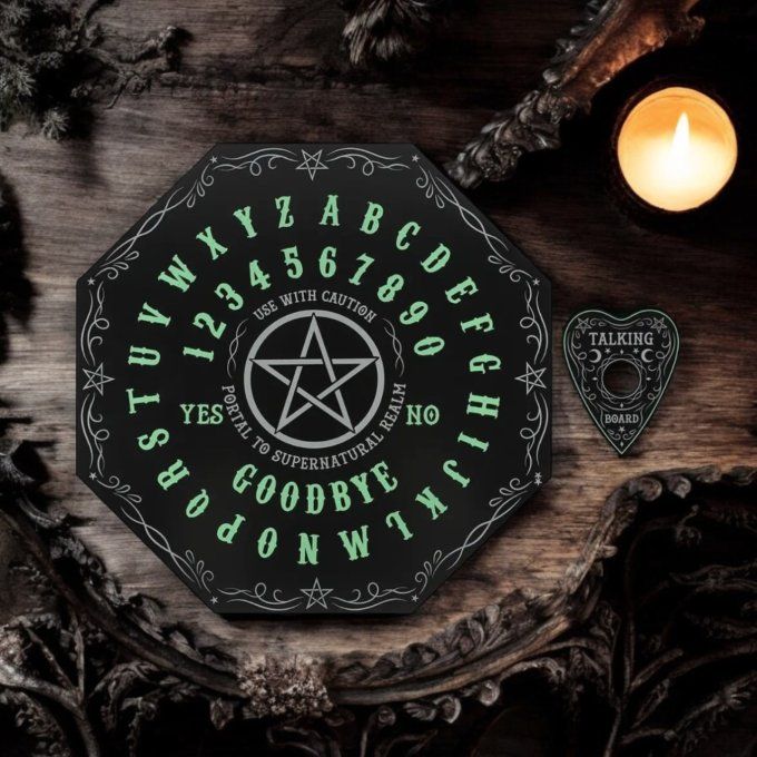 Planche ouija octogonale gothique