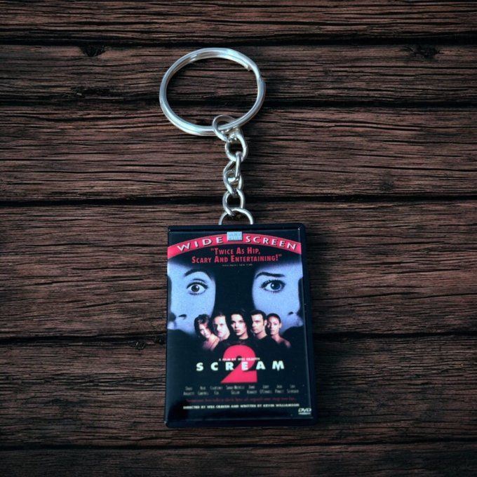 Porte clés mini DVD scream 2