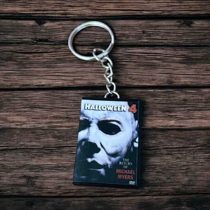 Porte clés mini DVD halloween 4