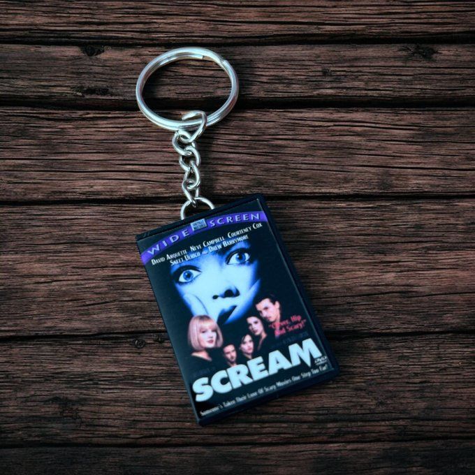 Porte clés mini DVD Scream