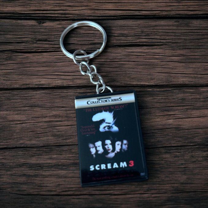 Porte clés mini DVD scream 3