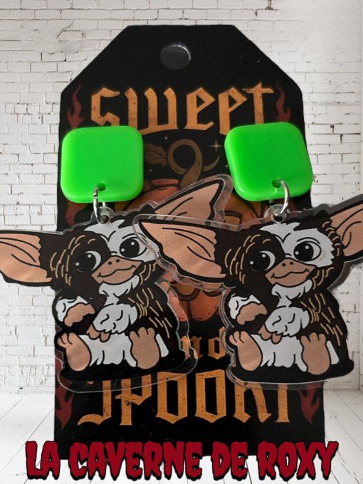 Boucles d'oreilles Guizmo les gremlins